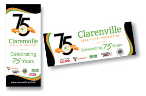 Vertical Banner & 3' x 8' Vinyl Banner